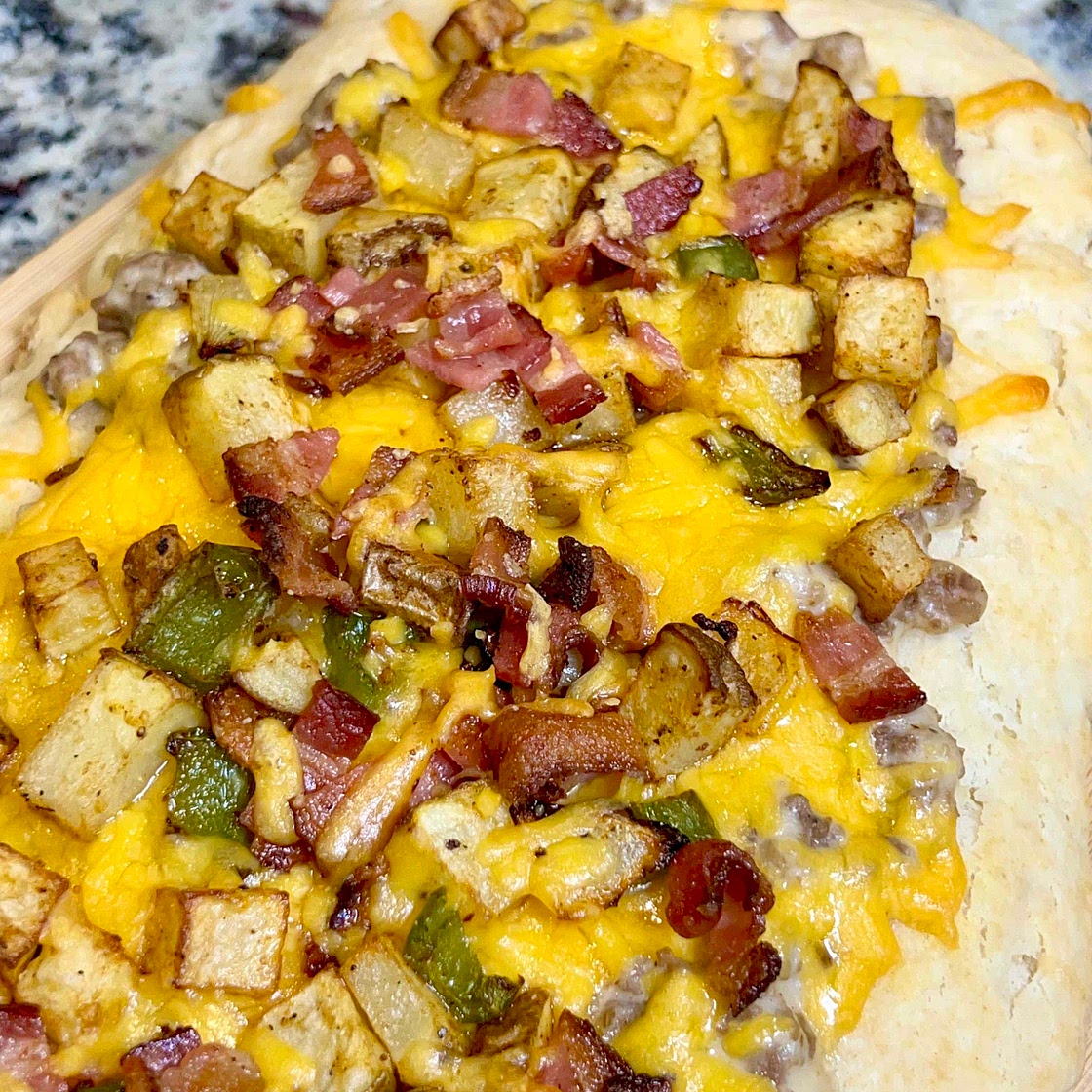 Breakfast Biscuit Pizza 