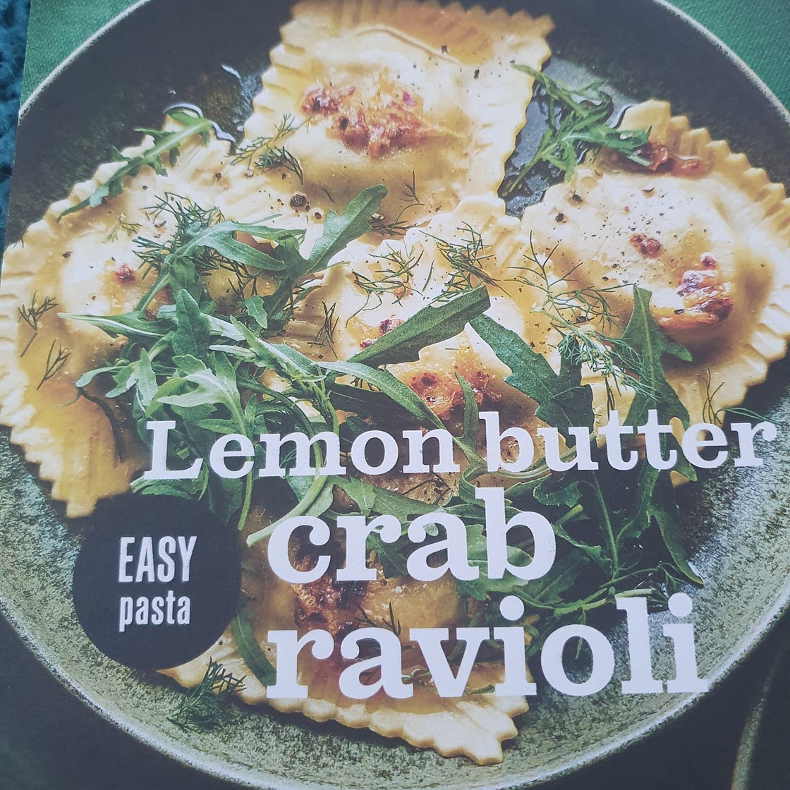 Lemon butter crab ravioli