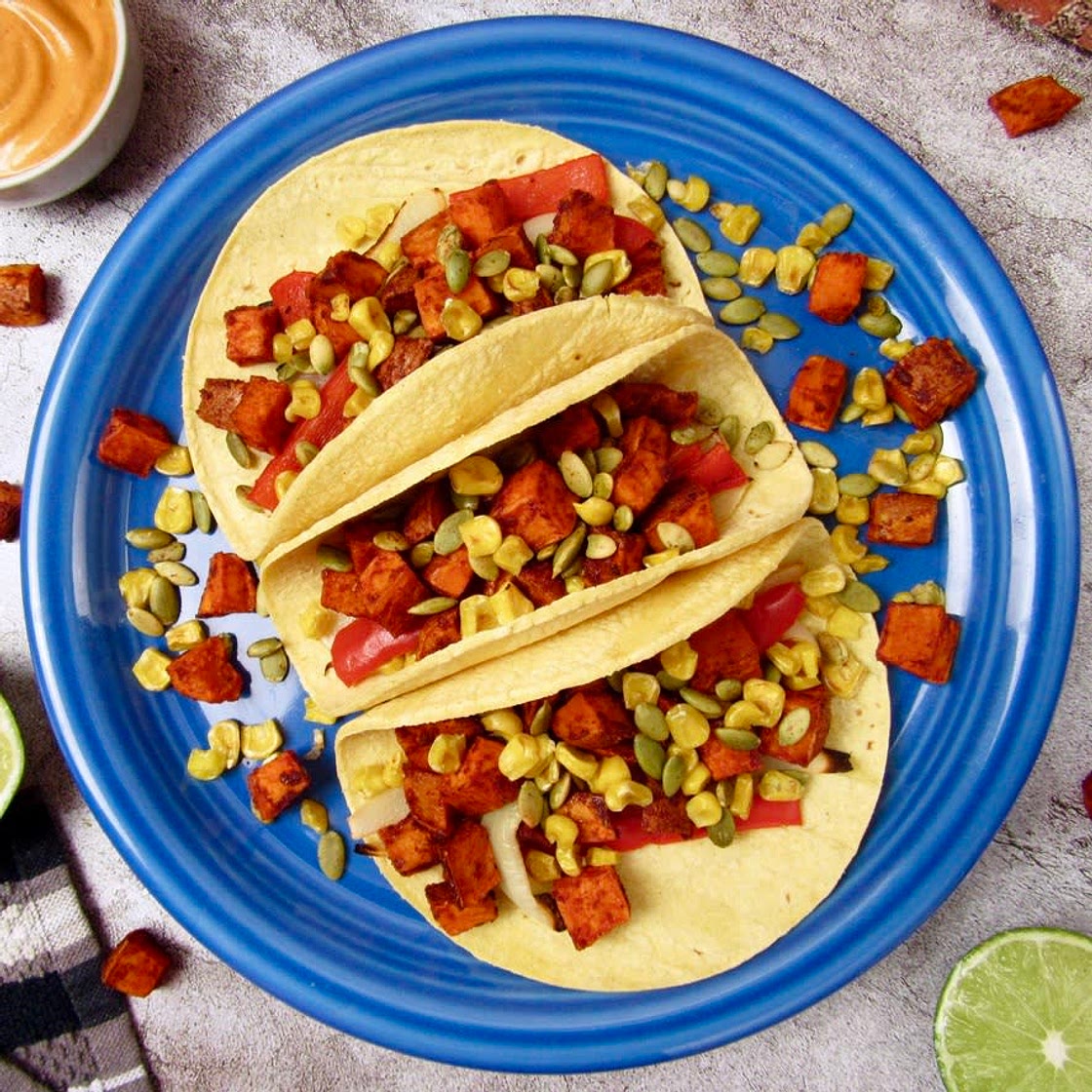 Vegan Roasted Sweet Potato Tacos