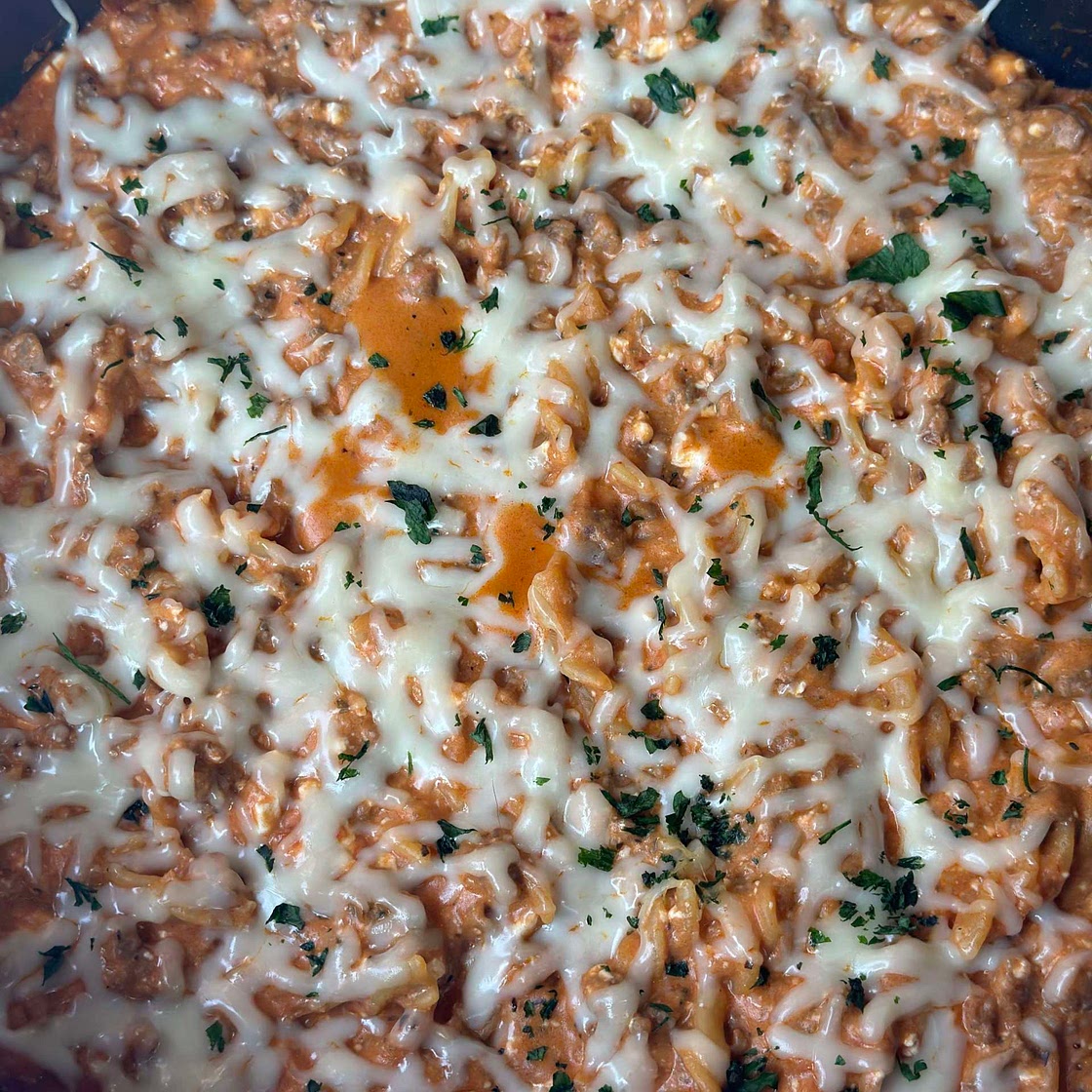 One Pot Lasagna Skillet