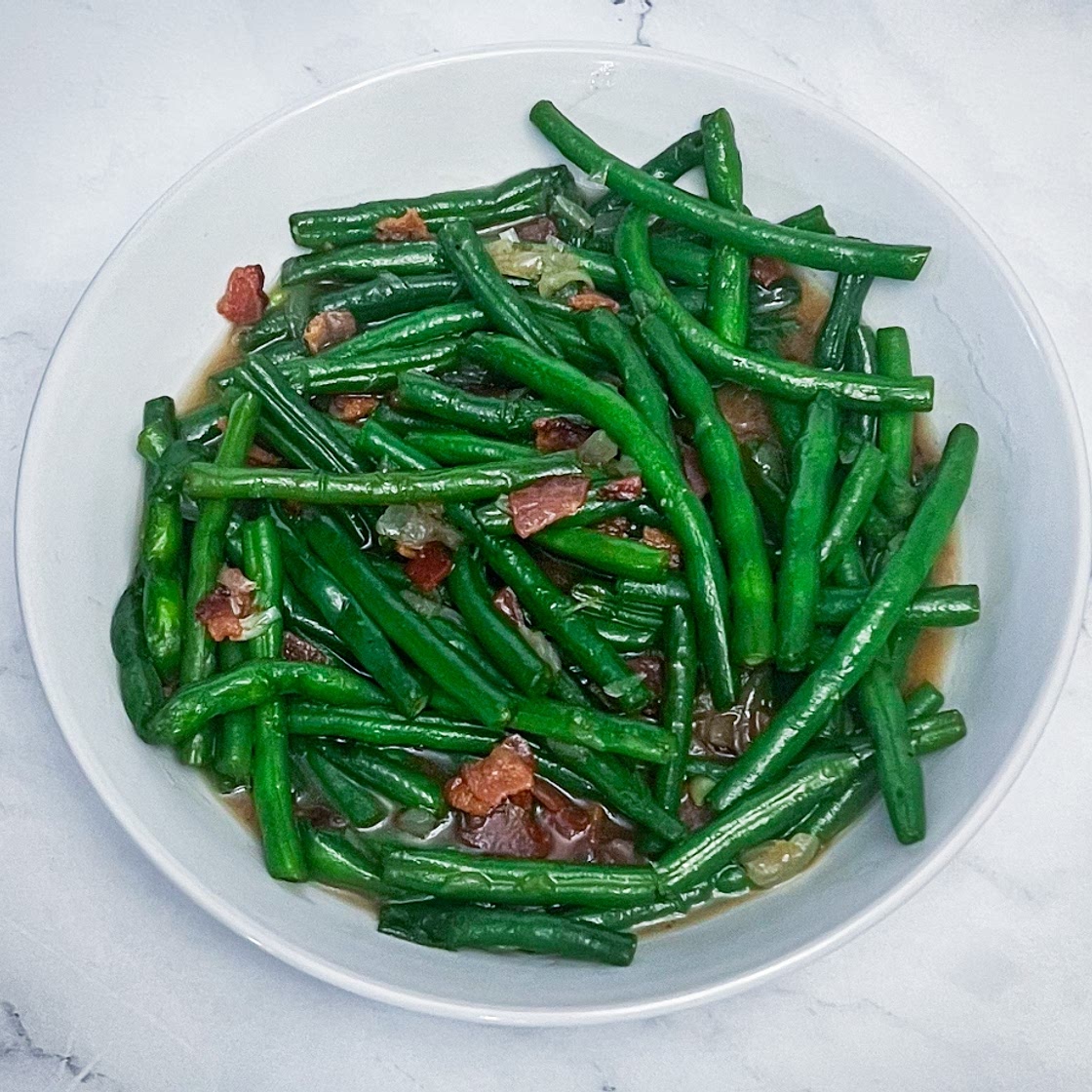Maple Bacon Green Beans -