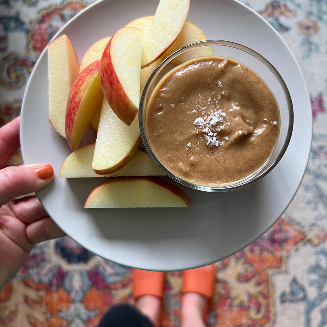 Peanut Butter Date Apple Dip
