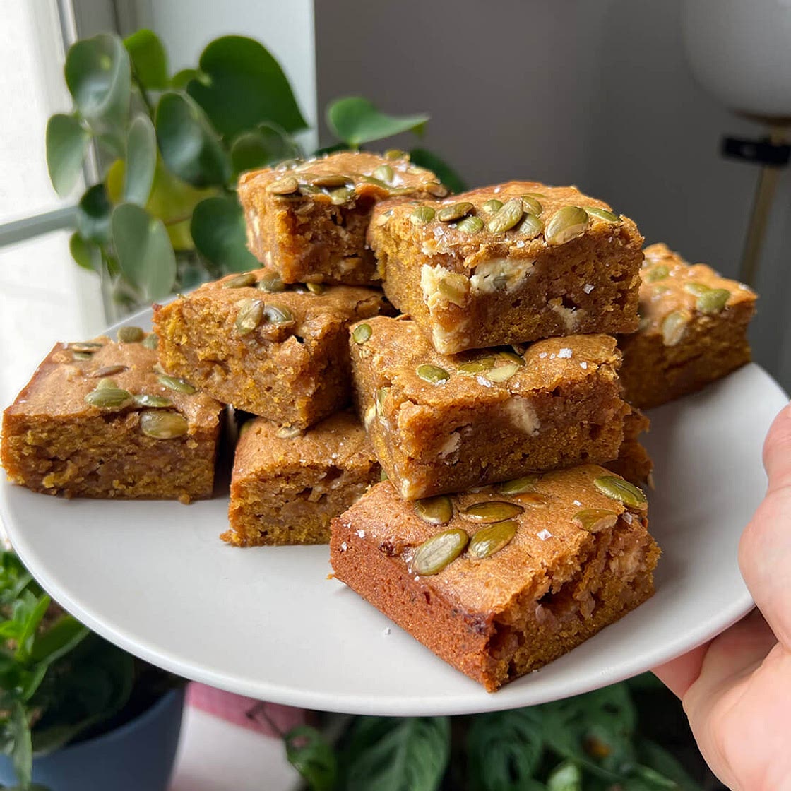 Brown Butter Pumpkin Blondies Recipe
