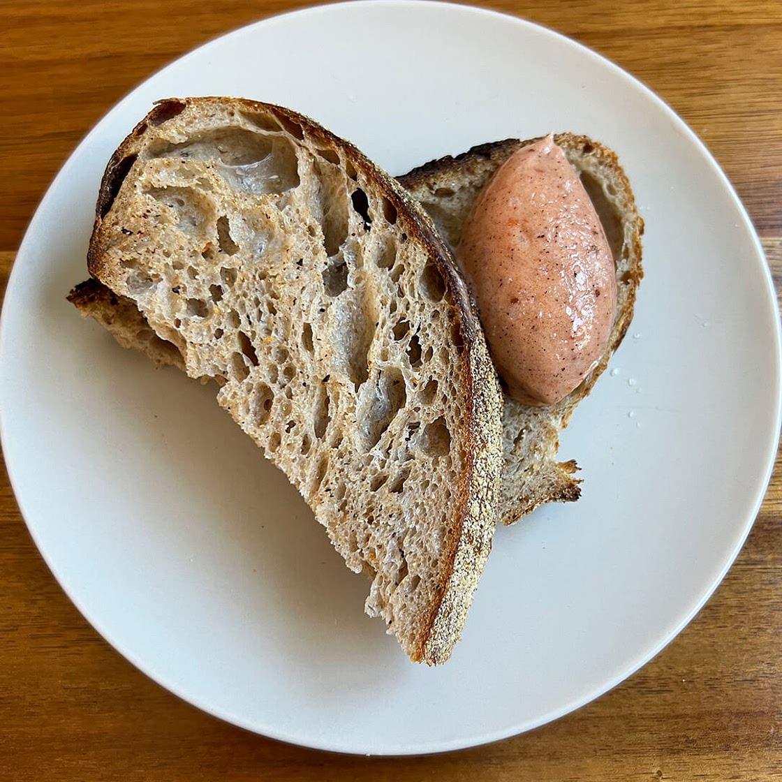 Strawberry Jam Whipped Brown Butter