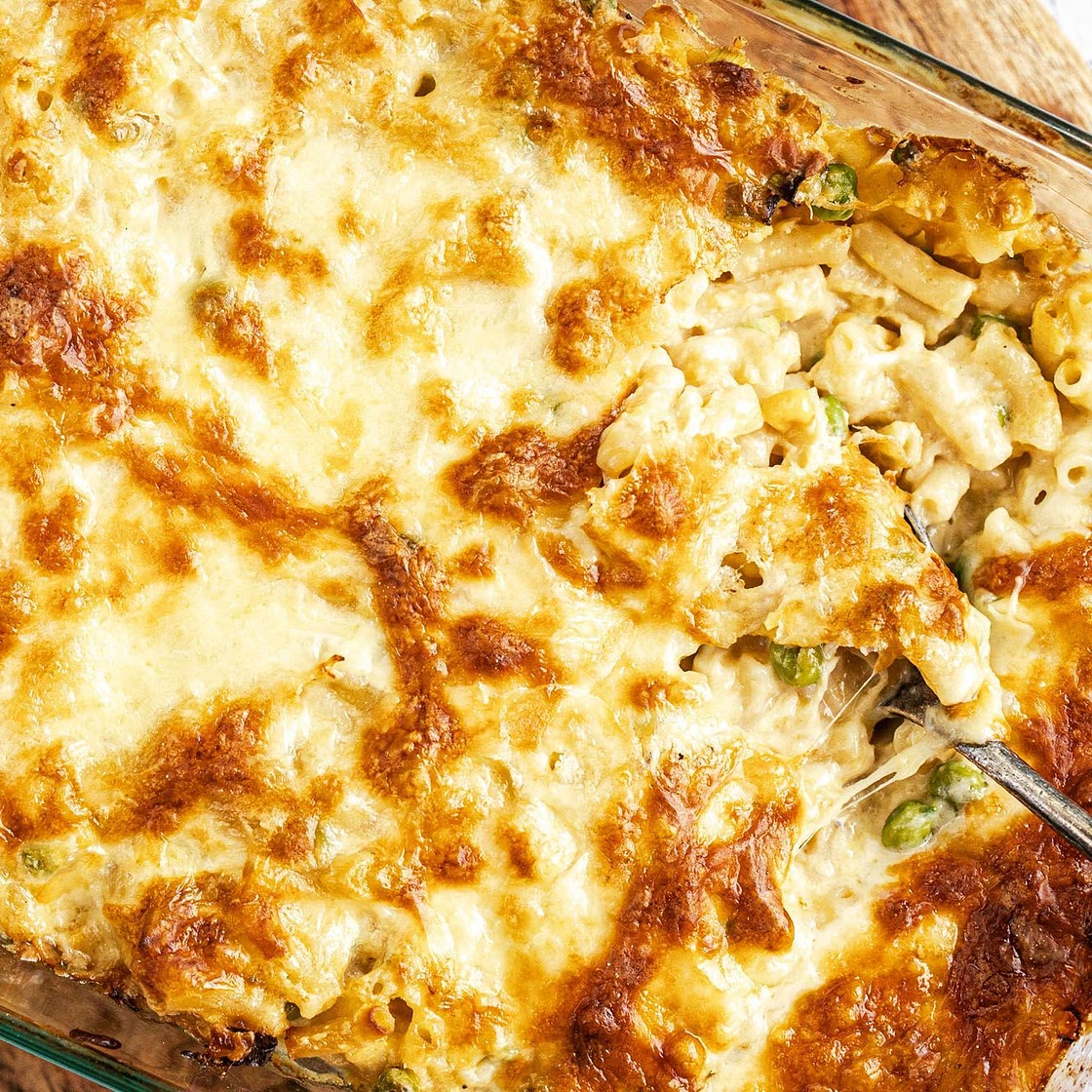 Creamed Corn Chicken & Macaroni Bake recipe