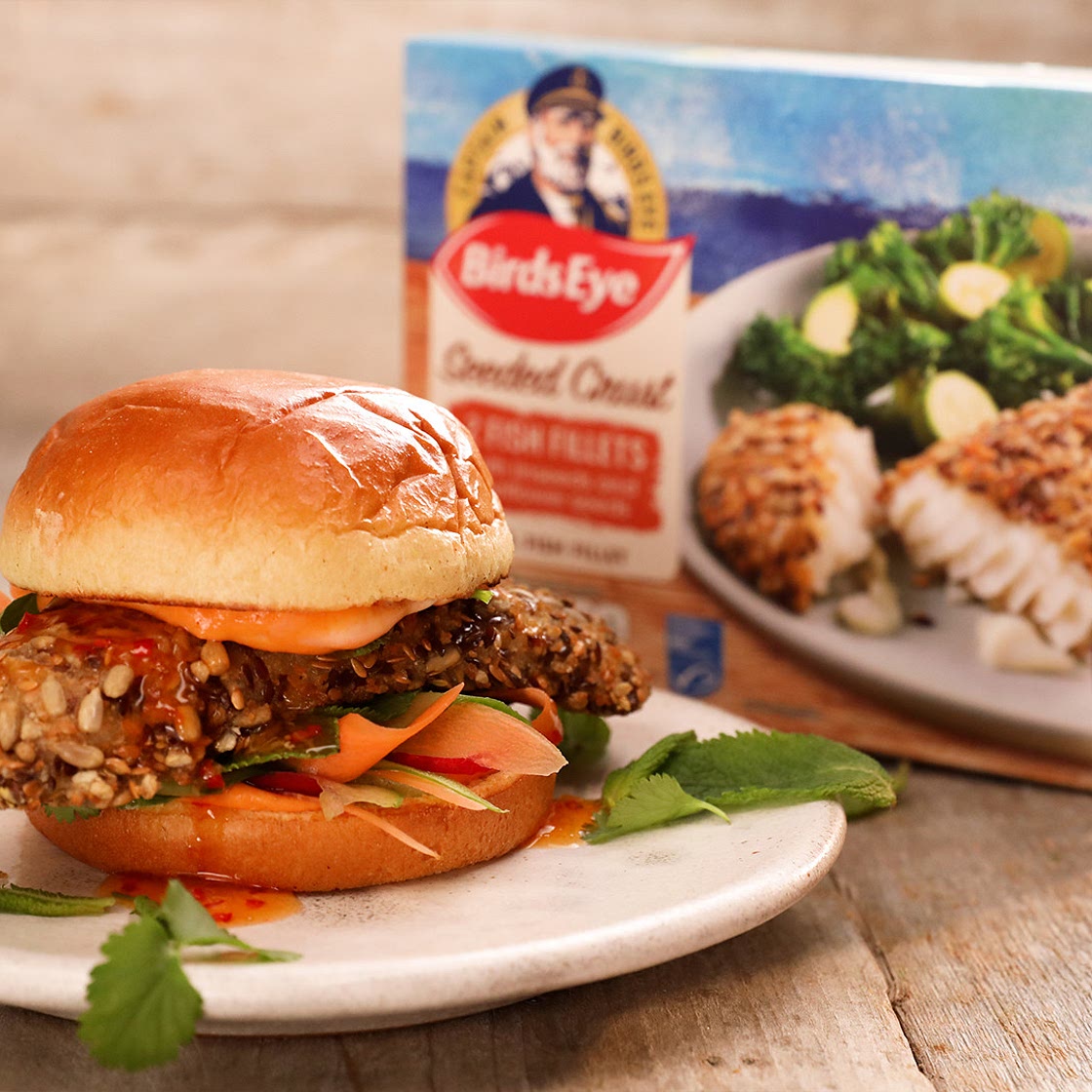 Thai-Inspired Fish Burger