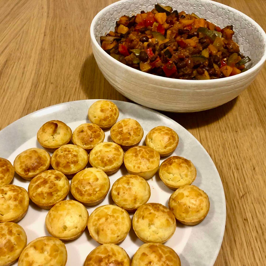 108. Vegetarian Feijoada with Pão de Quiejo
