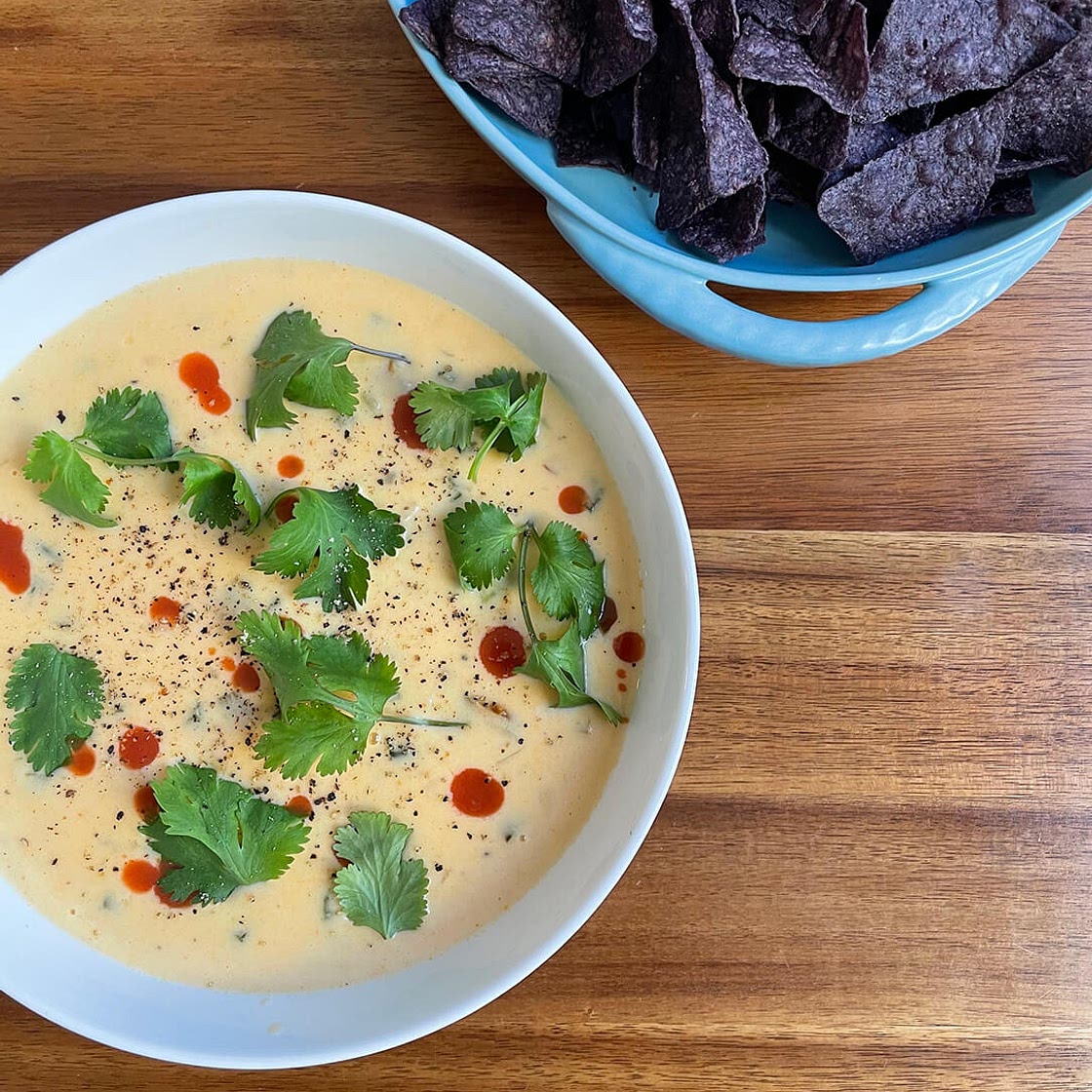 Roasted Garlic Jalapeño Queso