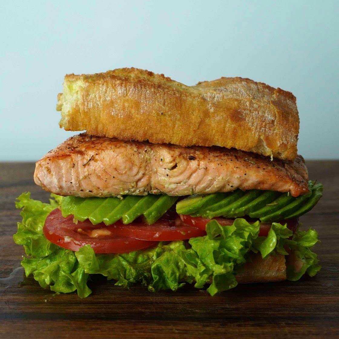 Salmon sandwich