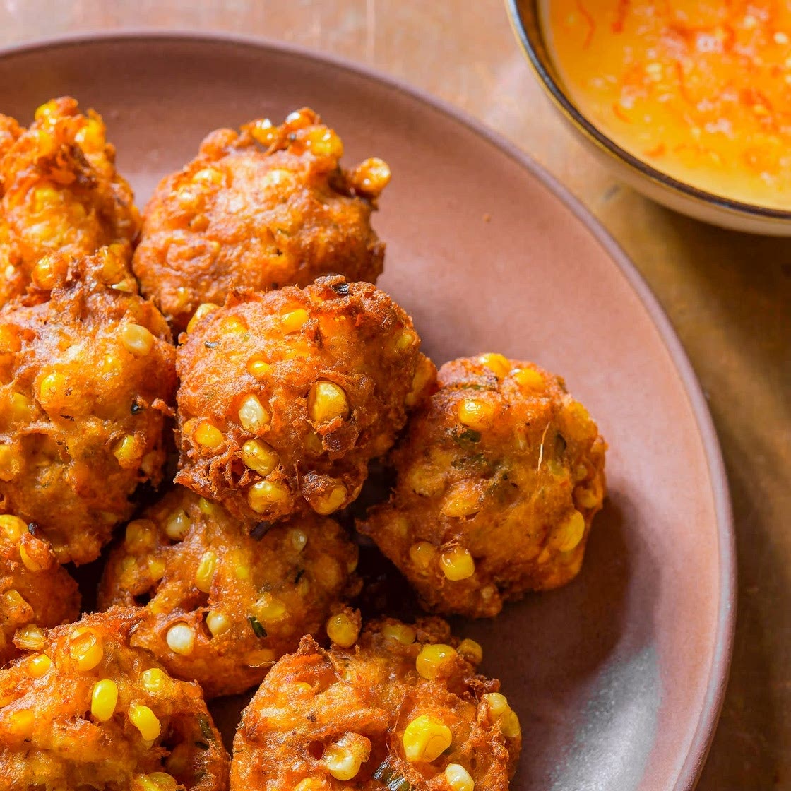 Thai Corn Fritters w/ Sweet Chili Sauce