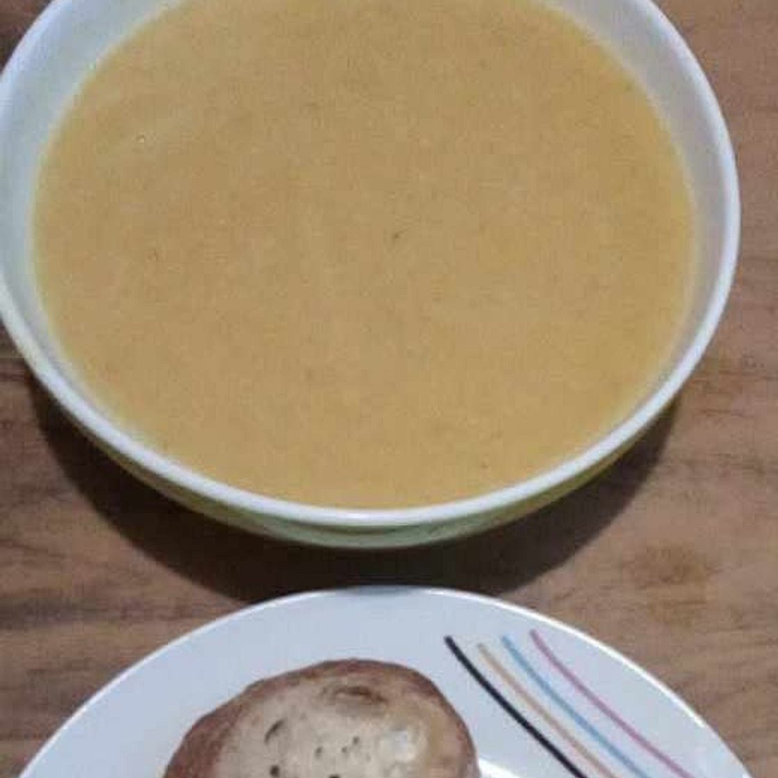 Soupe lentilles corail et butternut