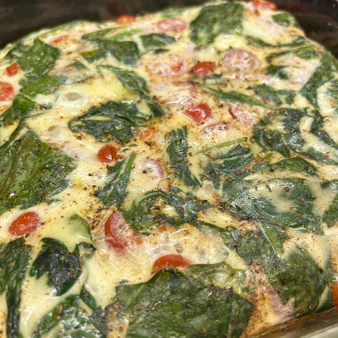 Egg White Spinach Bake
