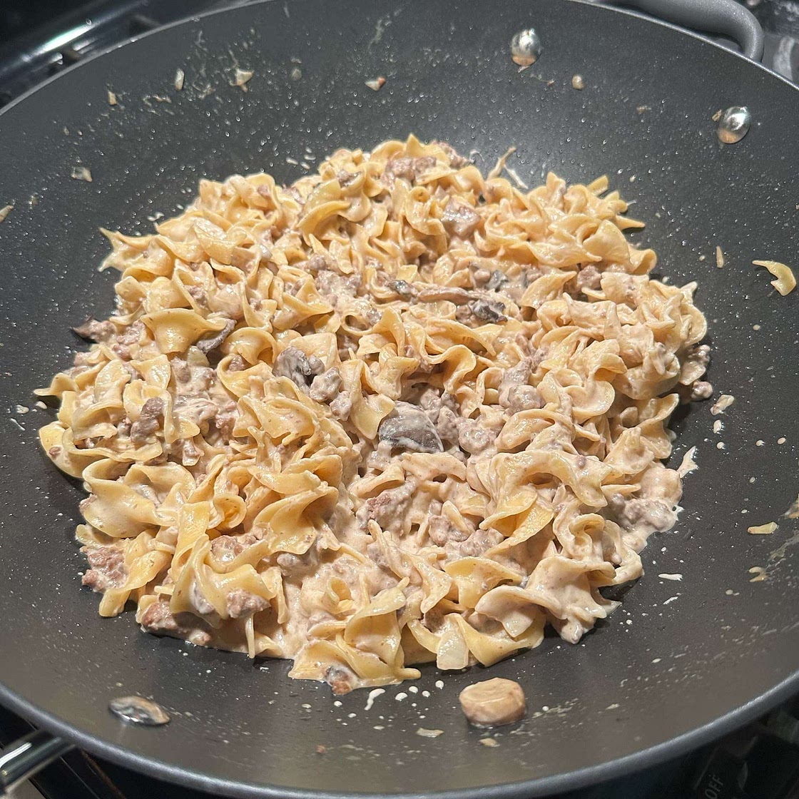 One-Pot Creamy Beef Stroganoff