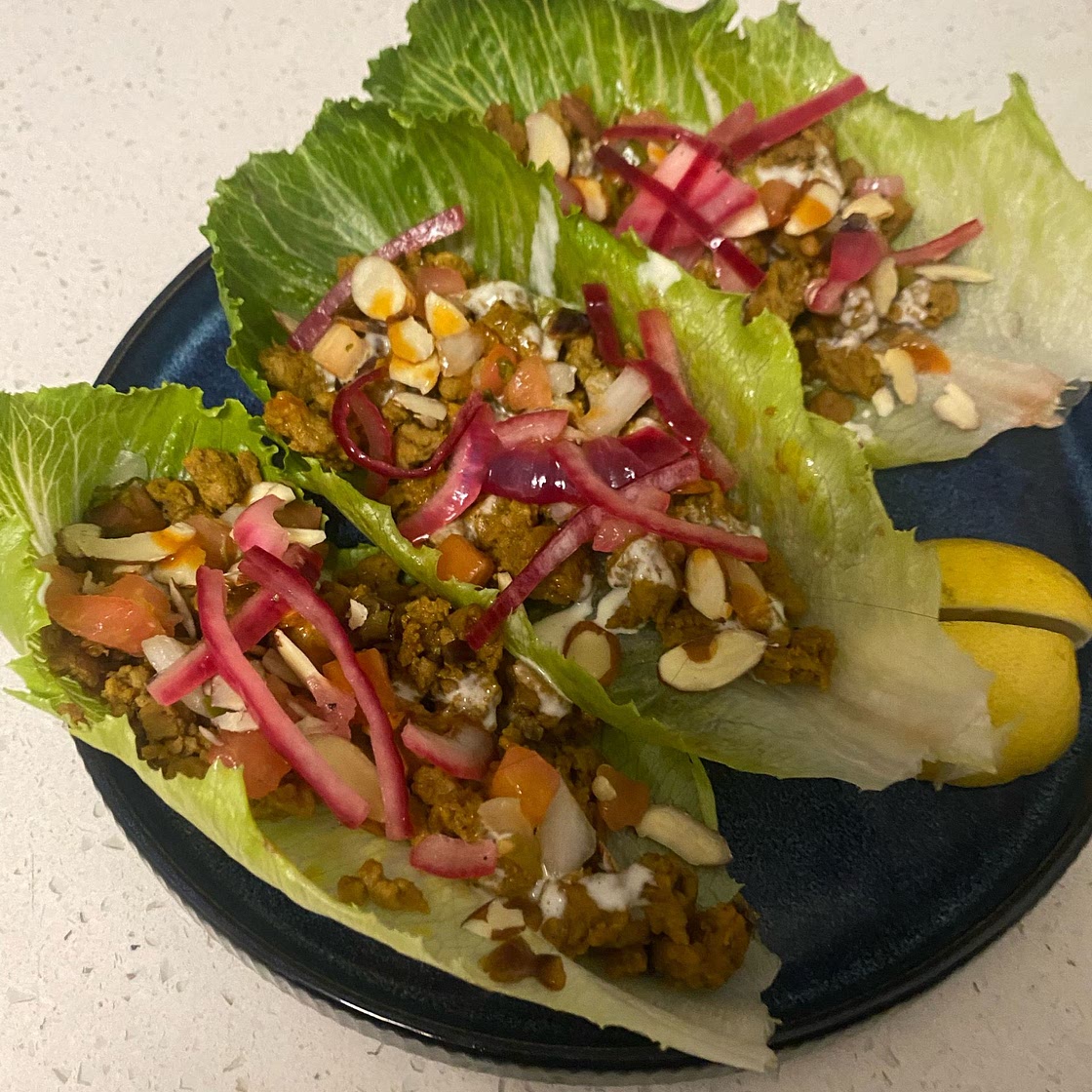 One-Pan Spiced Turkey Lettuce Wraps