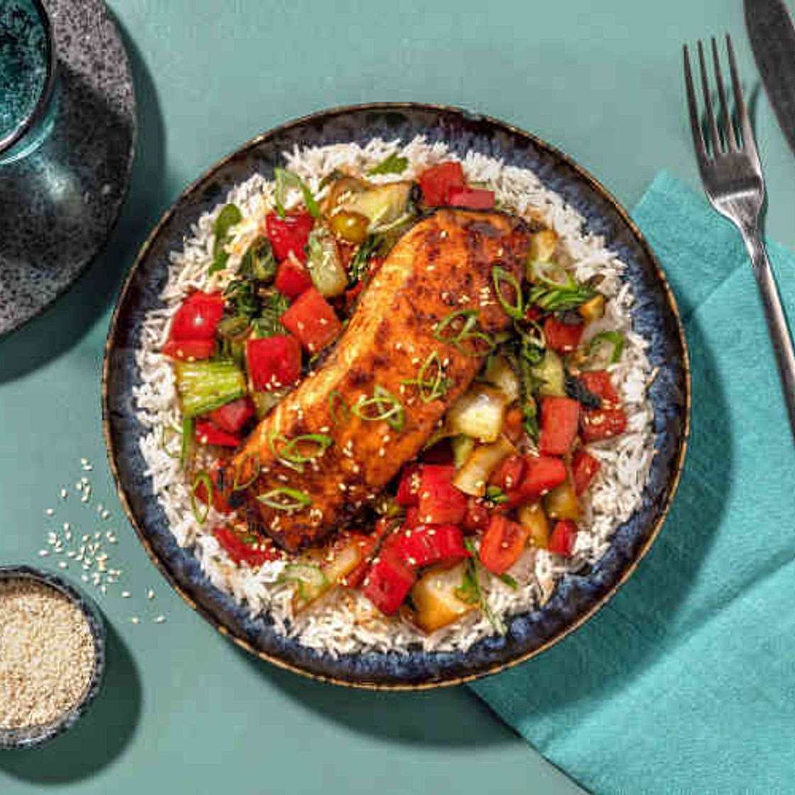 Miso-Honey Glazed Salmon