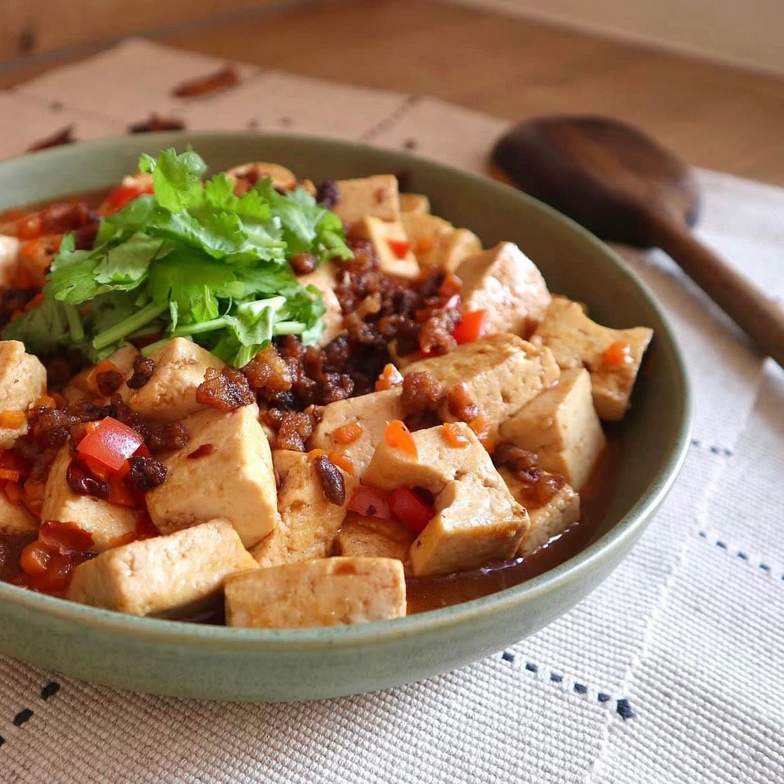 Sichuan Ma Po tofu (Vegan spicy tofu onion/garlic free)