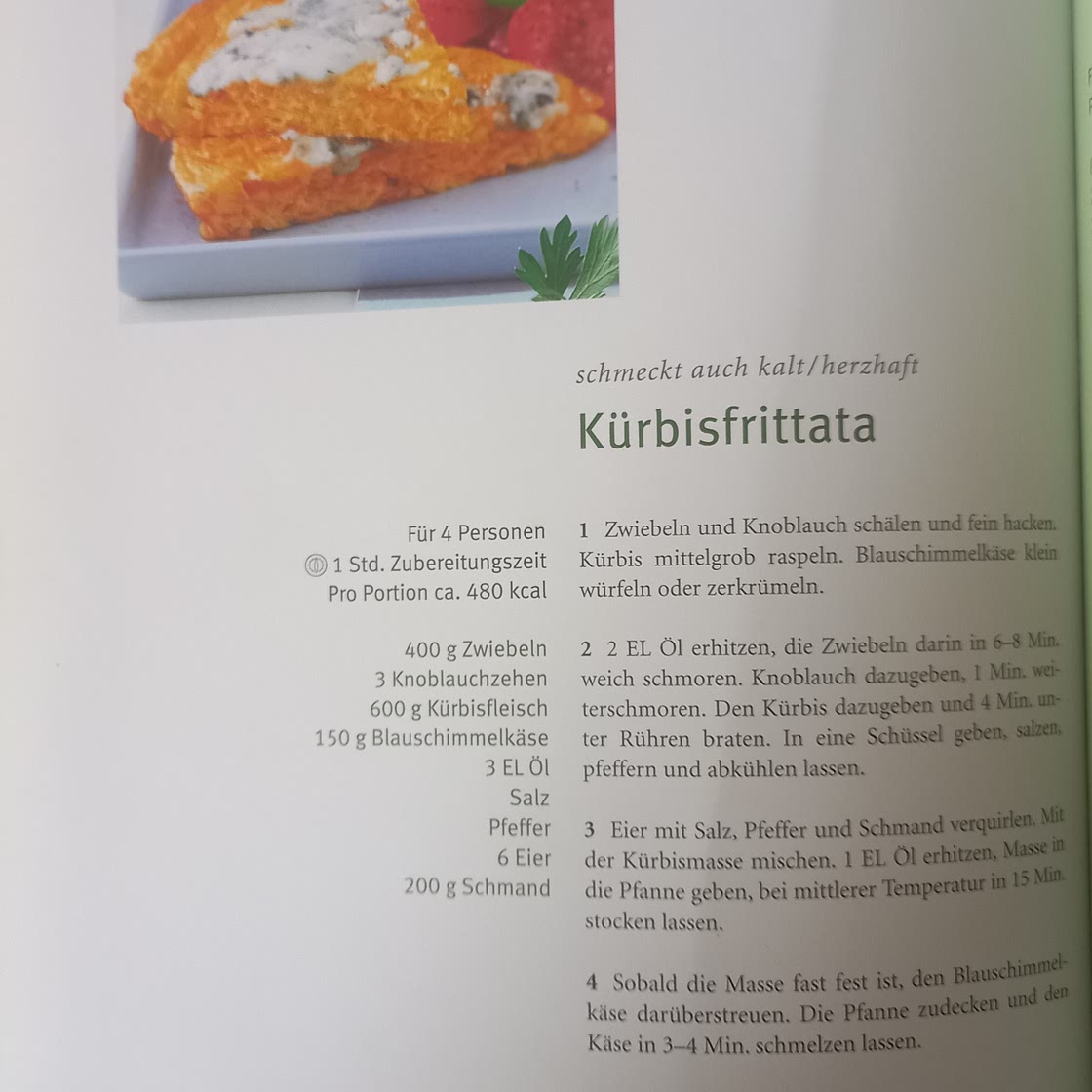 Kürbis Frittata