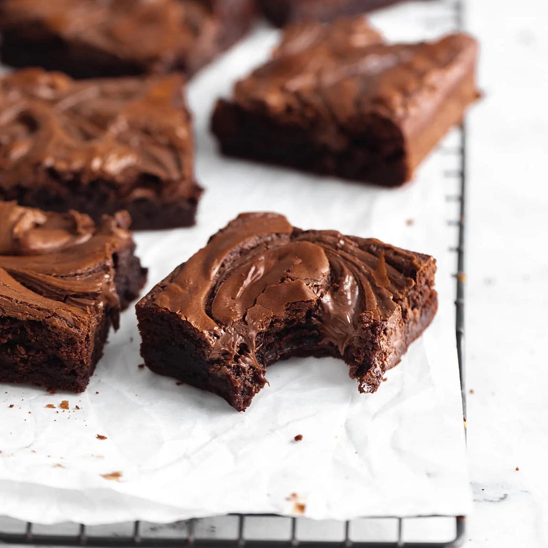 FUDGY NUTELLA BROWNIES