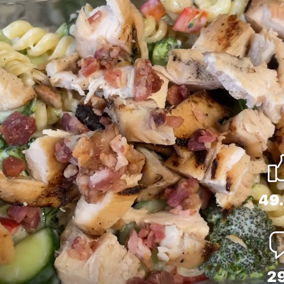 Bacon Ranch Chicken Pasta