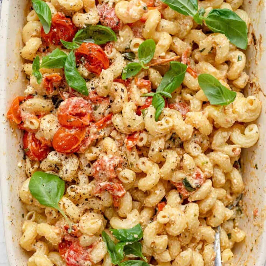 Baked feta pasta