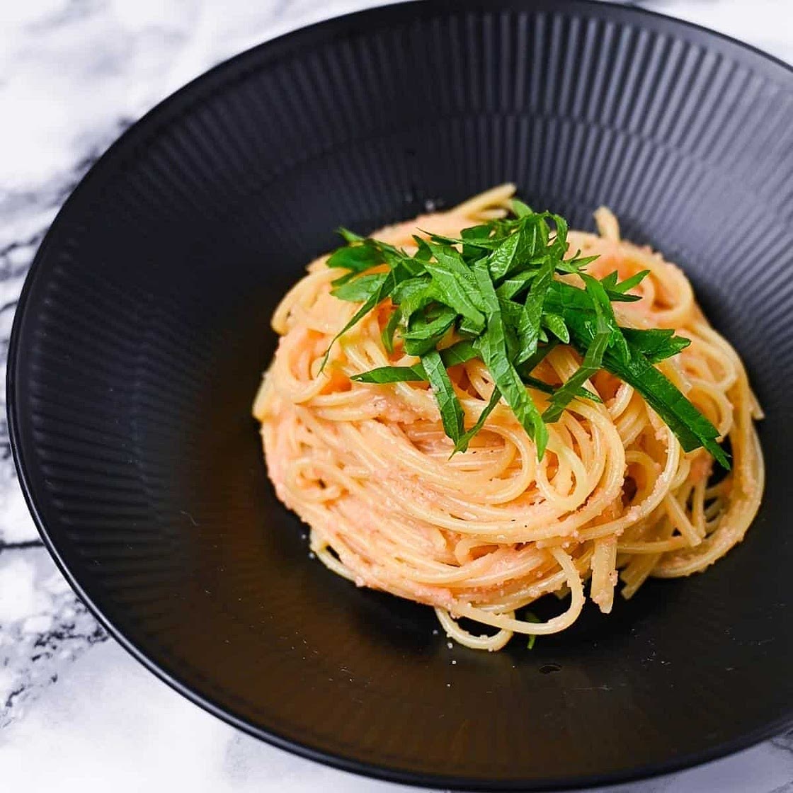 Mentaiko Pasta (Cod Roe Spaghetti)