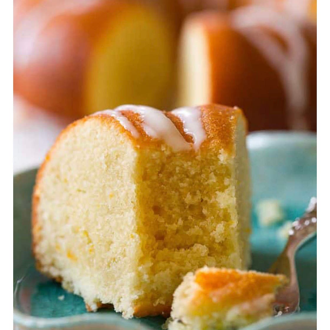 Glazed orange Bundt cake