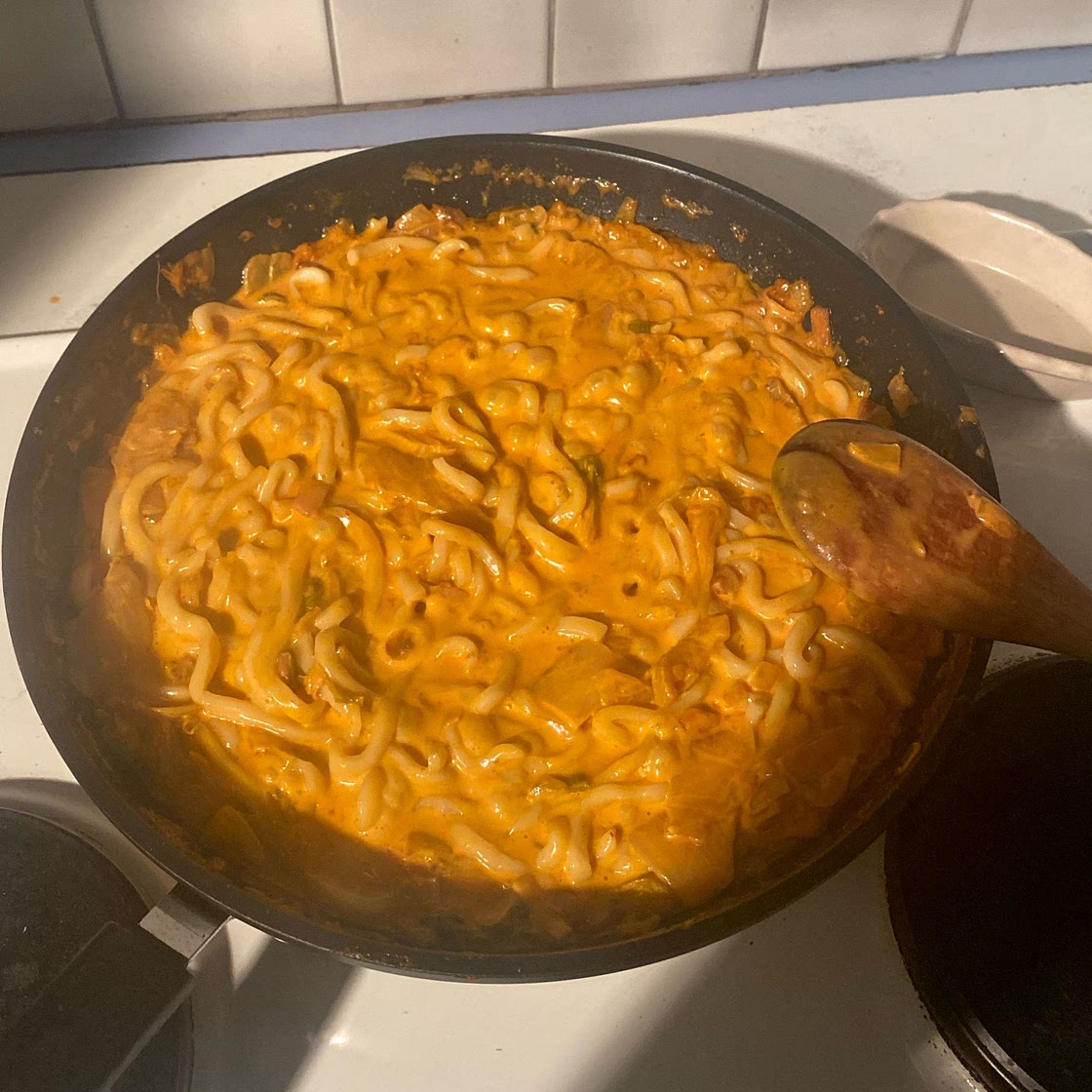Creamy Kimchi Udon
