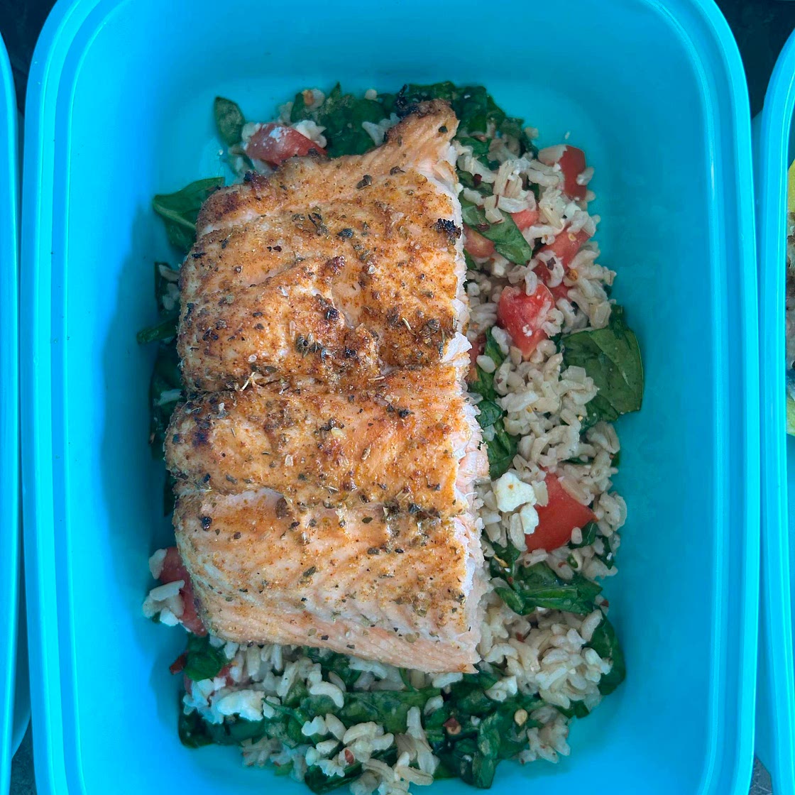 Greek Salmon & Brown Rice