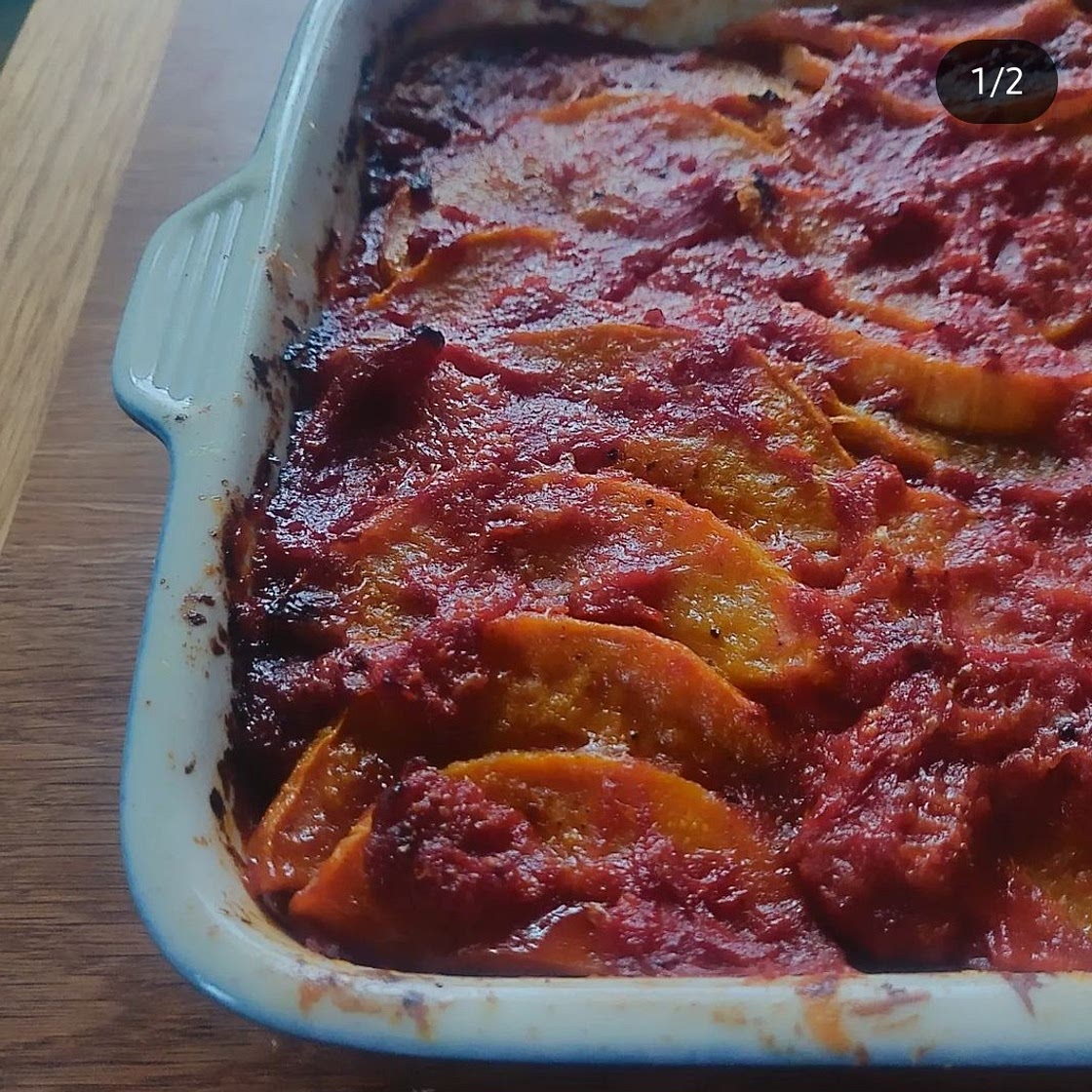 Butternut squash parmigiana