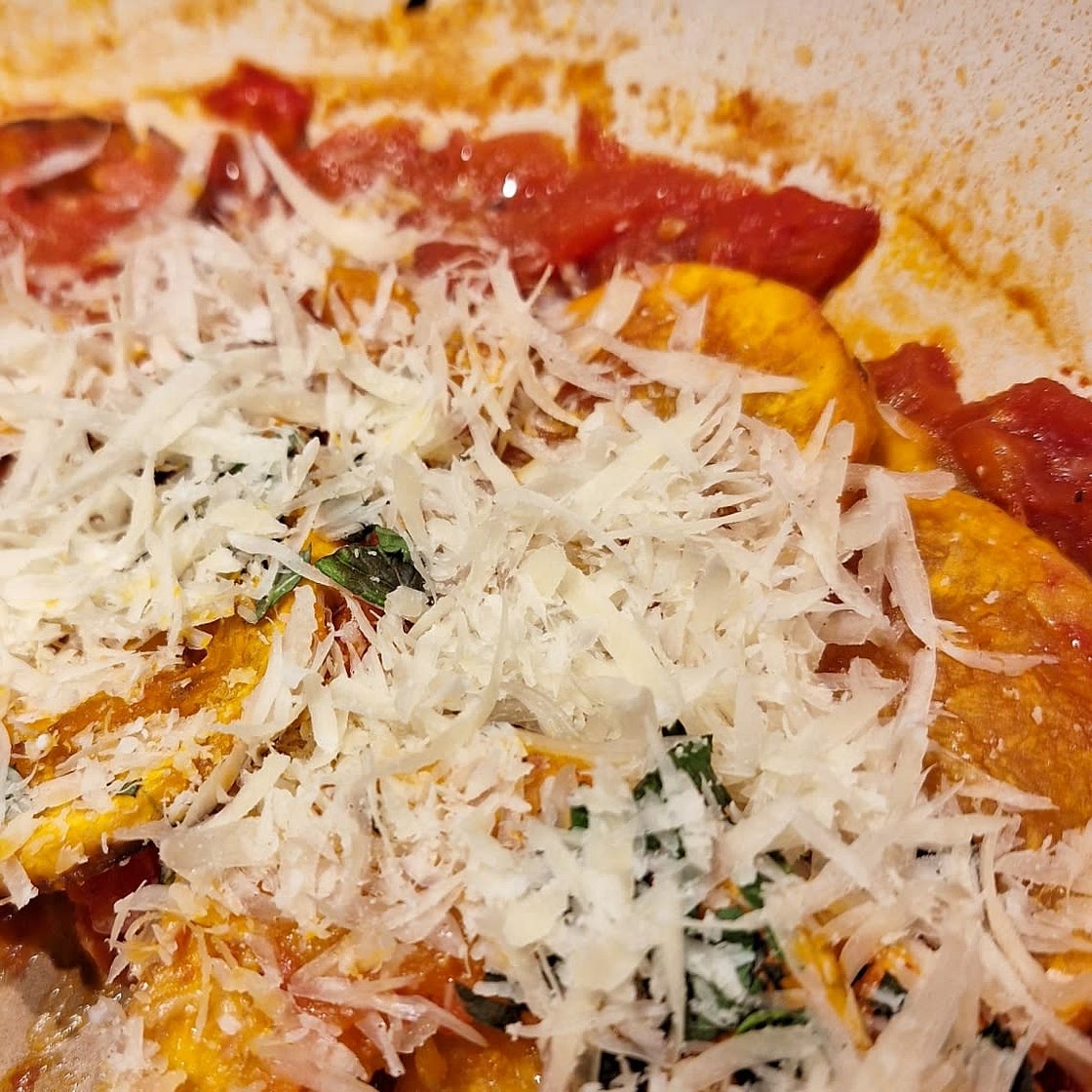 Butternut squash parmigiana