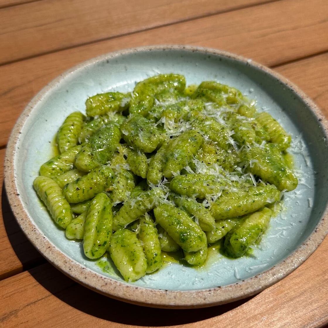 Cavatelli with Basil Pesto