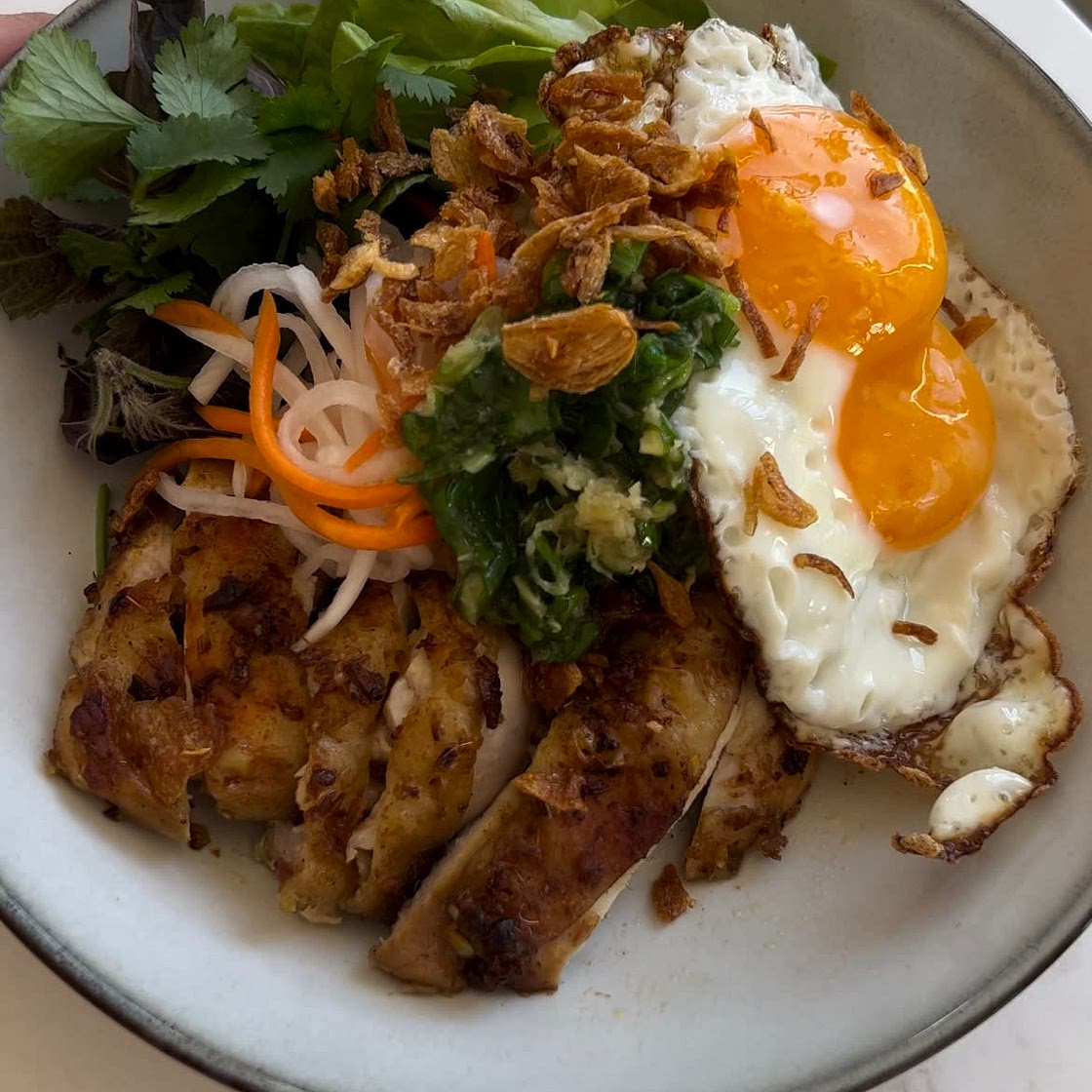 Lemongrass  Chicken Rice Bowl