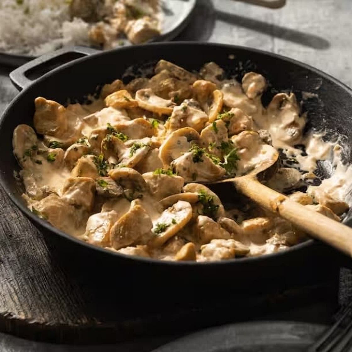 Hühnchen Stroganoff