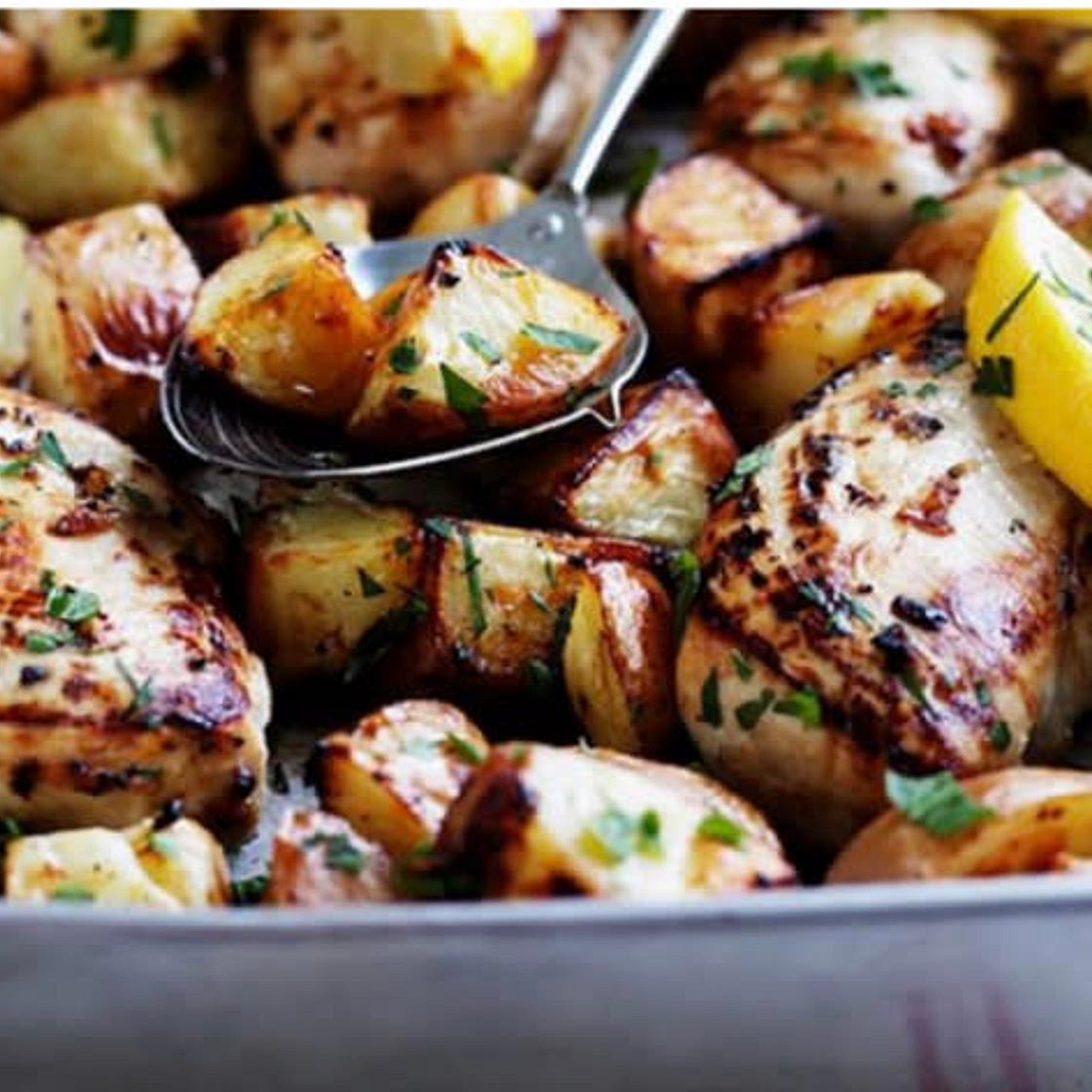 Lemon and Garlic Roast Chicken Breast
