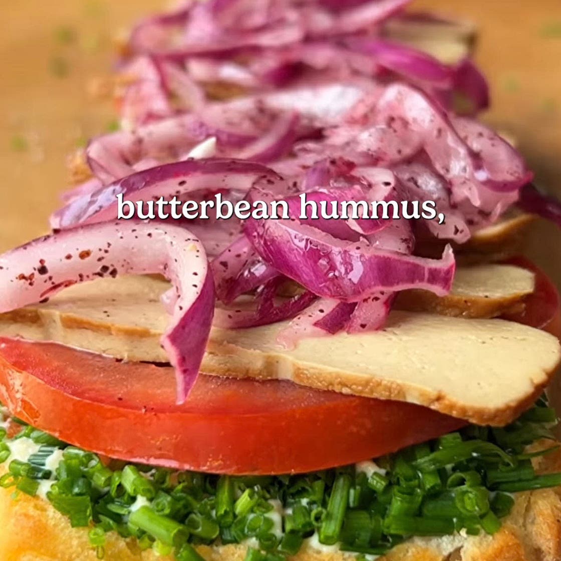 High Protein Hummus Sandwich