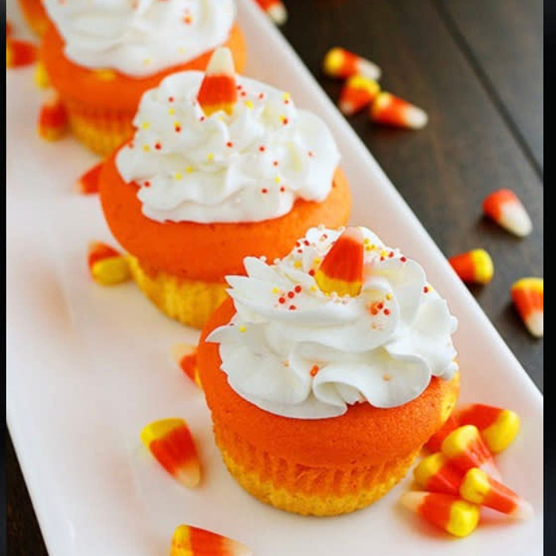 Candy Corn Cupcakes
