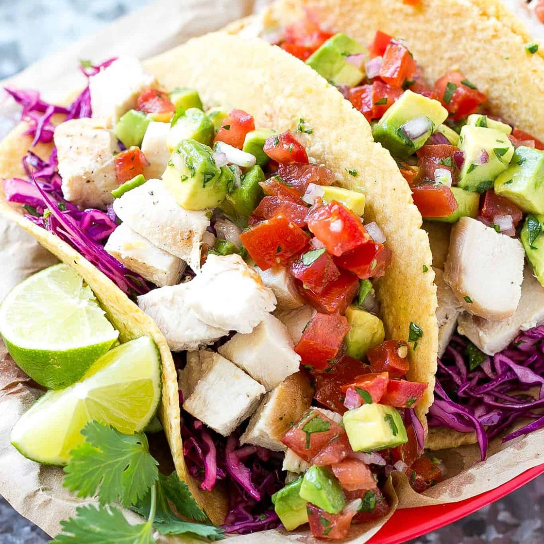 Chicken and Fresh Herb Tacos