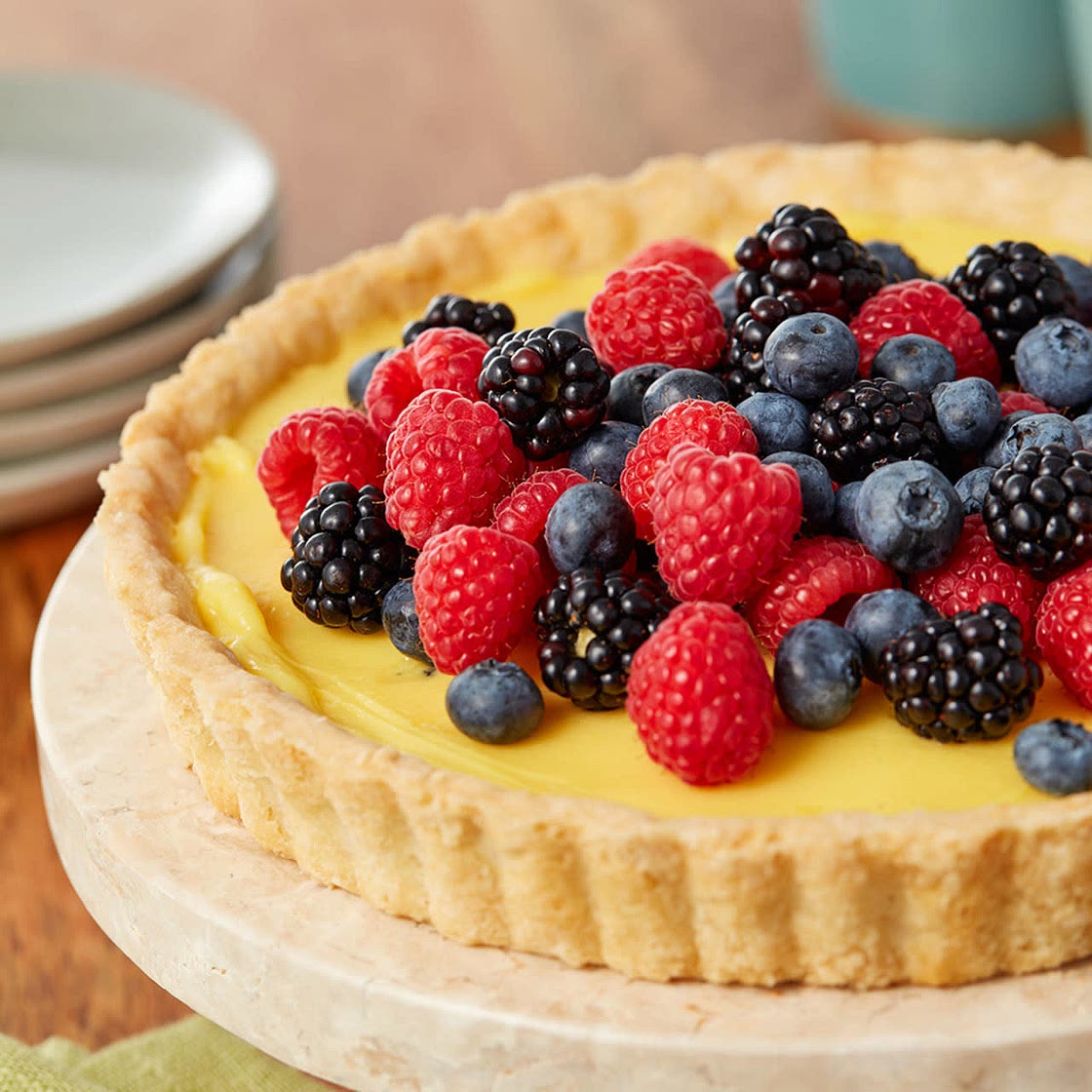Mixed fruit tart 
