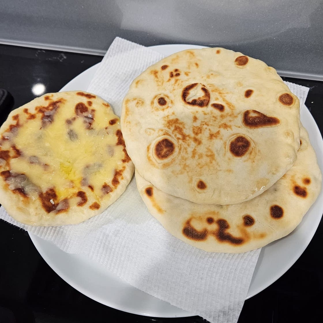 2 Ingredient Dough Naan Bread- No Yeast!