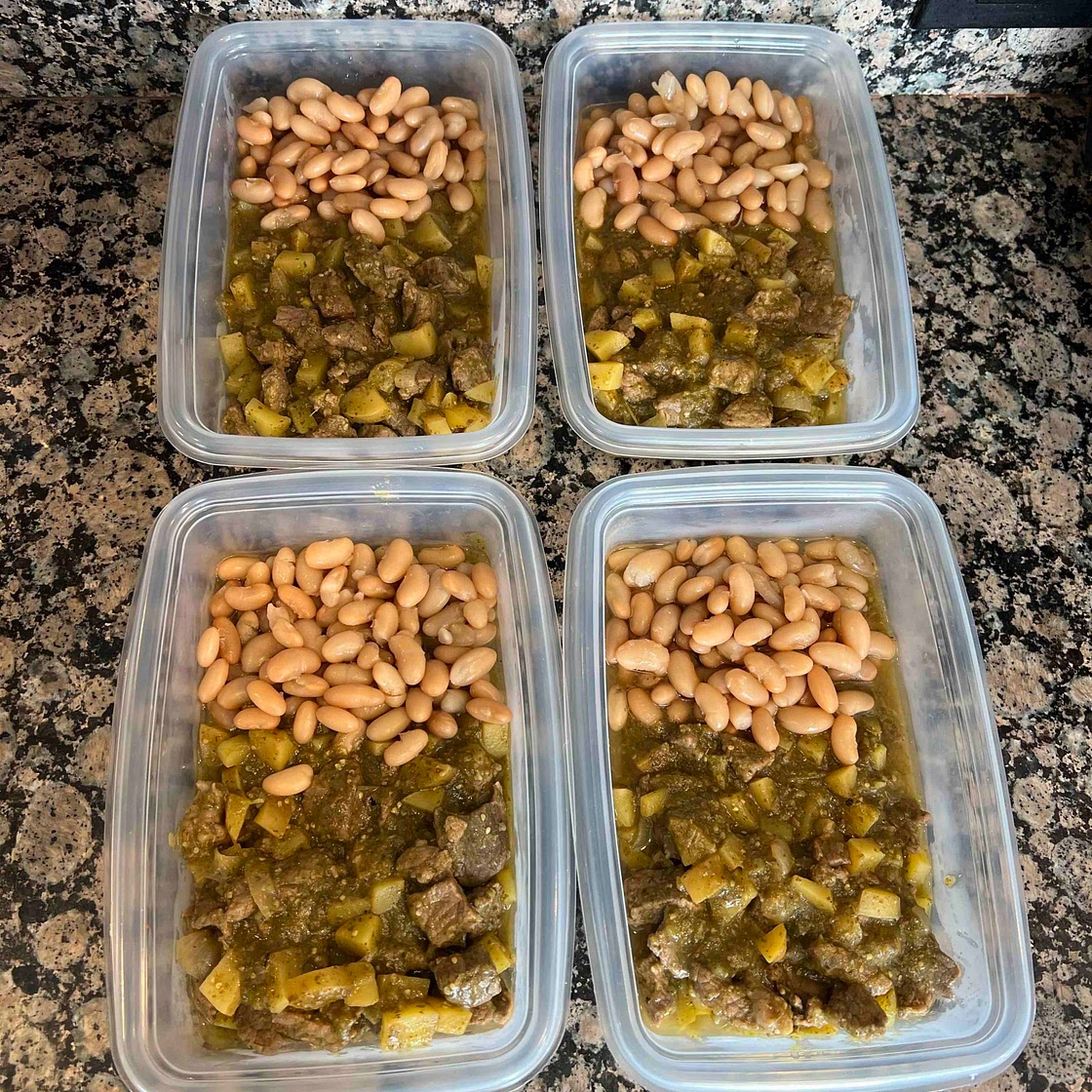 CARNE Y PAPA EN SALSA VERDE 