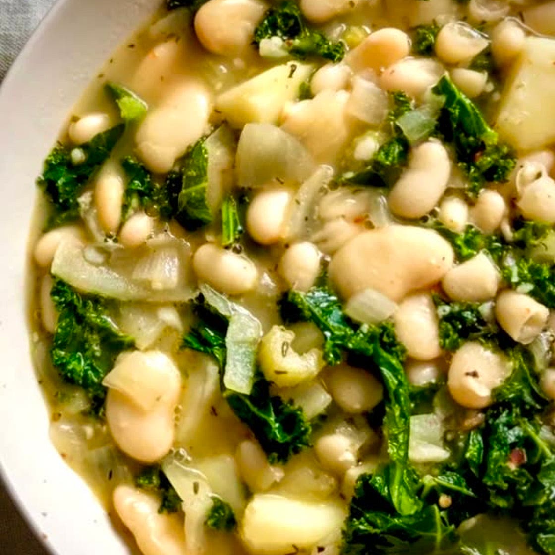Butter Beans & Swiss Chard (Vegetarian Stew)