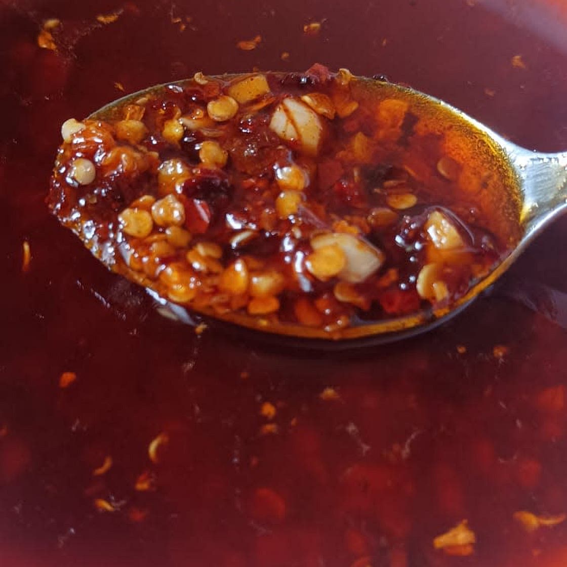 Homemade chilli oil