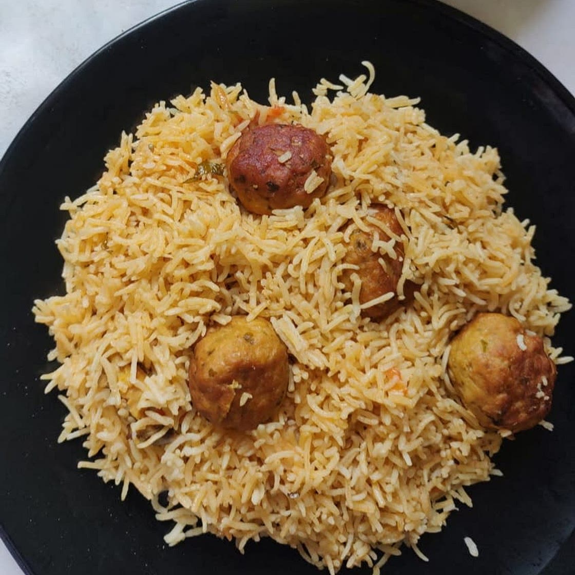 Chicken kofta pulao