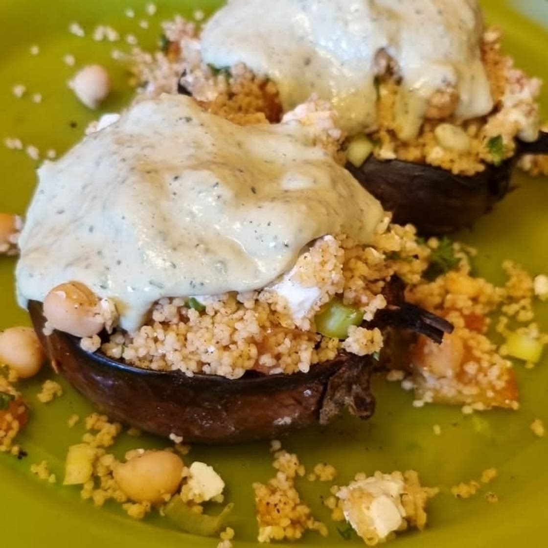 Easy Mediterranean Stuffed Eggplant Recipe (Vegetarian)
