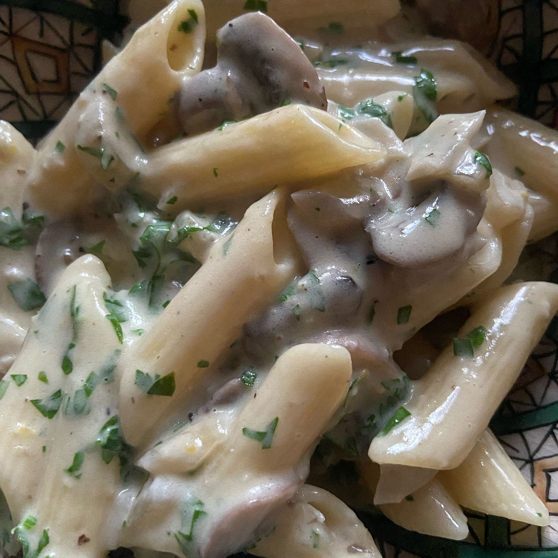 Creamy mushroom pasta