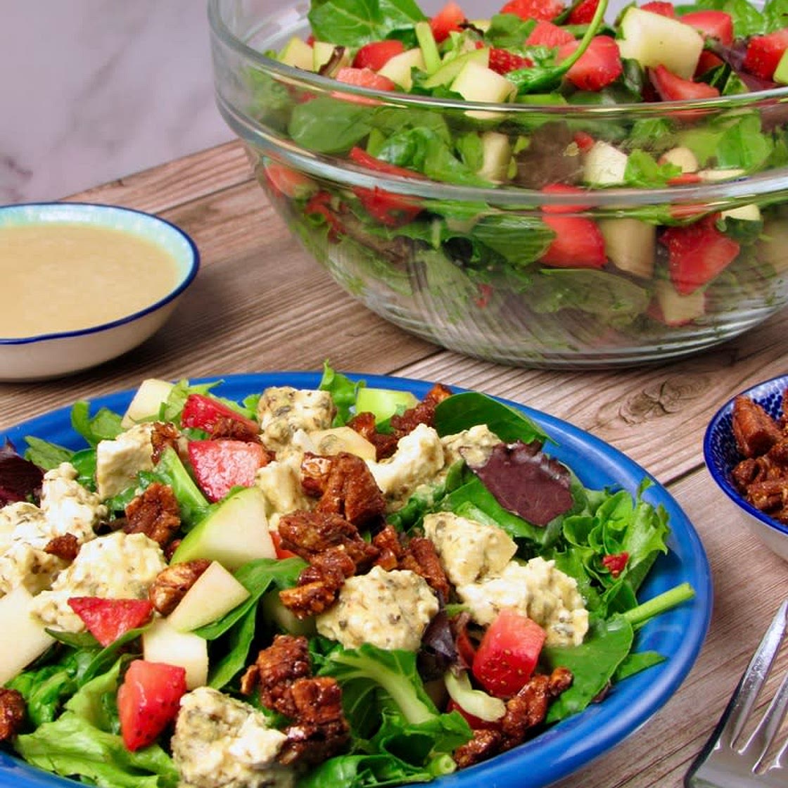 Vegan Strawberry Apple Cider Salad
