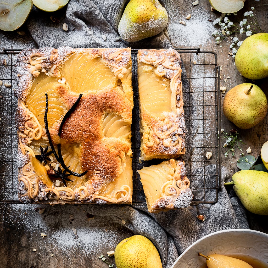 Frangipane Tart with Poached Pears | Bibbyskitchen recipes |