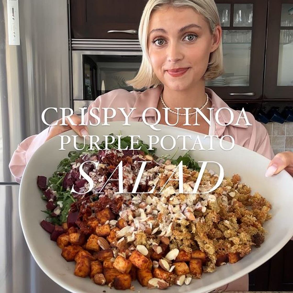 Crispy Quinoa &amp; Purple Sweet Potato Salad💜 Inspired by the p