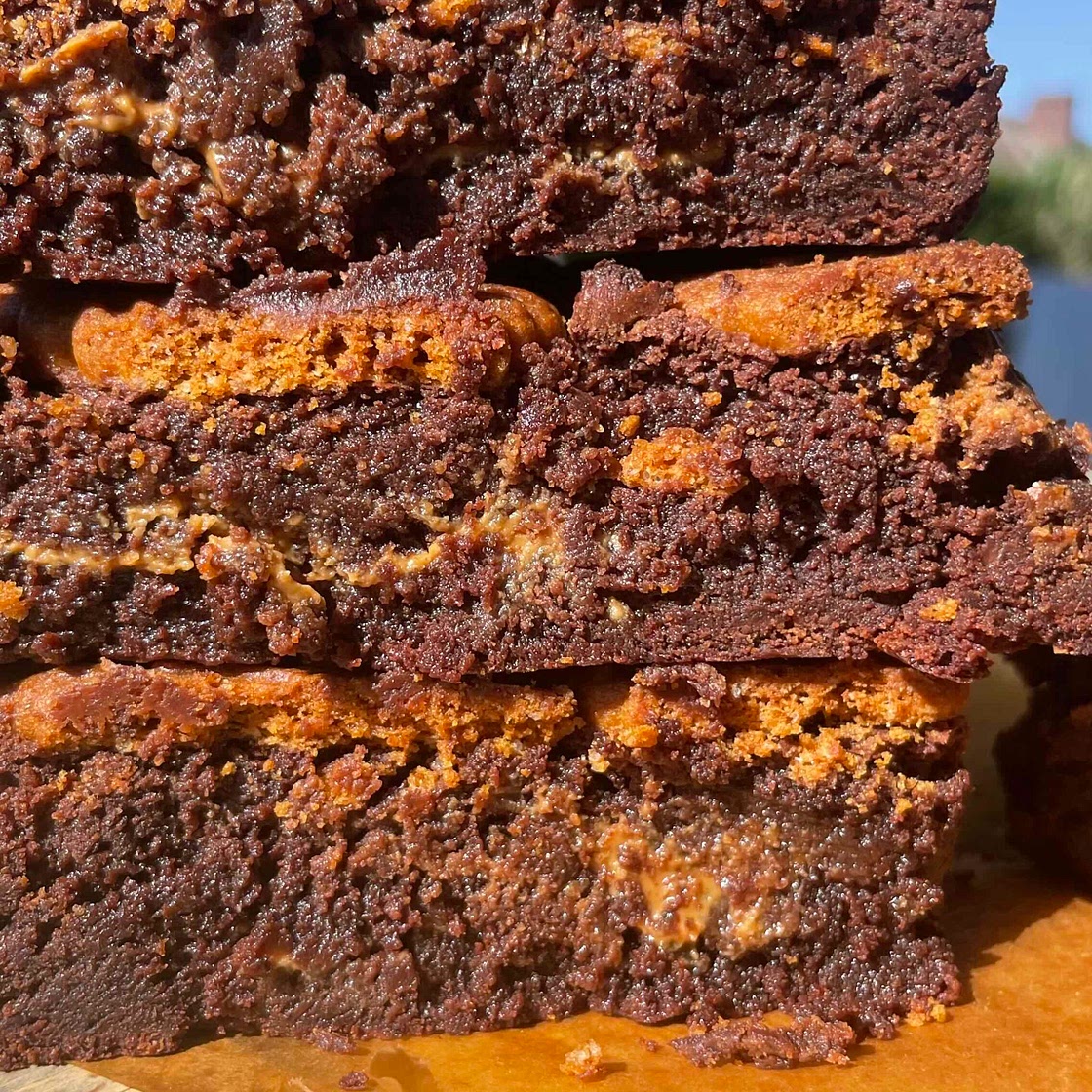 Brown Butter Lotus Brownies