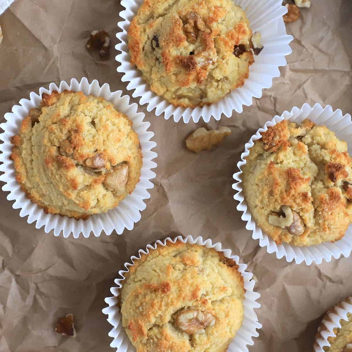 Sugar Free Banana Bread Muffins Recipe